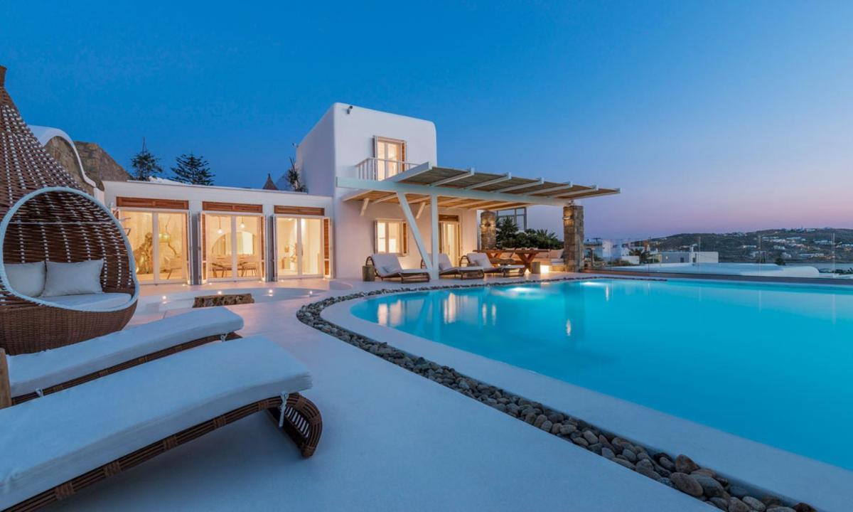 Luxury Ocean View Villa Mykonos Centre Mykonos Town Exterior photo