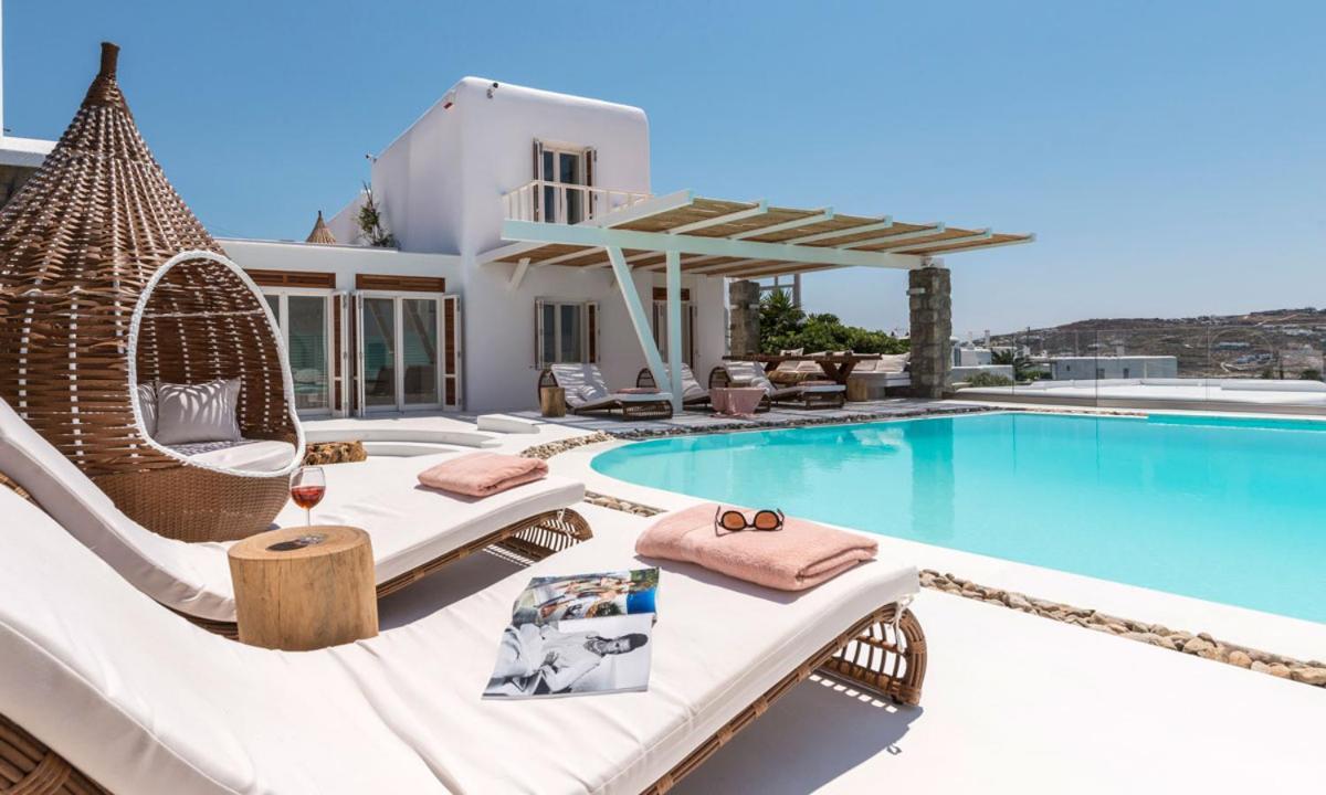 Luxury Ocean View Villa Mykonos Centre Mykonos Town Exterior photo